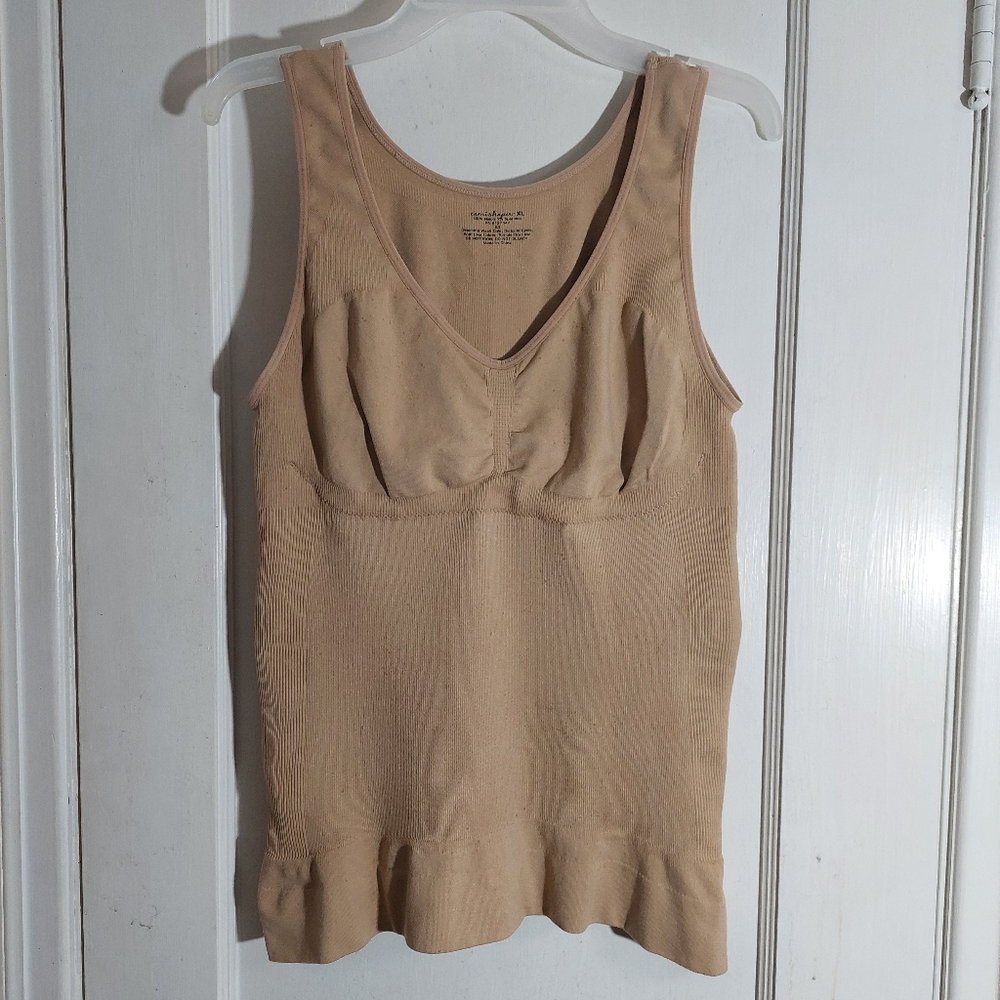 CAMISHAPER Camisole Women's Size XL Beige Shape Wear Top Slenderizing Fitted